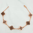 Clover Bracelet 9.9 g / 8 1/4 in / 1.5 mm 18K Rose Gold