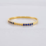 Interspersed Beads Ring 0.9g / T7 3/4 Yellow Gold 18K