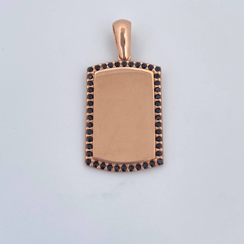 Pendant Plate 2.5gr / 2.6cm (1.0 inches) / 18K Gold &
