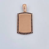 Pendant Plate 2.5gr / 2.6cm (1.0 inches) / 18K Gold &