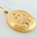 Pendant Virgen Del Carmen 2.2 g / 1 1/4 in Yellow Gold 18K