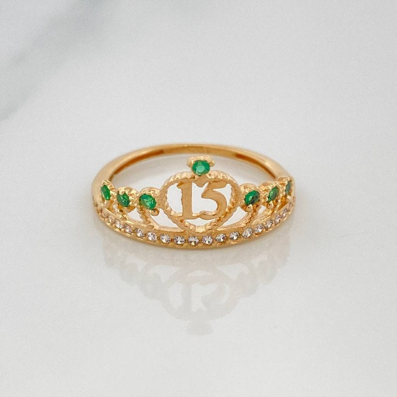 Ring 15´S Crown 1.7 g / T5 1/2 Yellow Gold 18K
