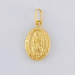 Pendant Virgen de Guadalupe 0.55g / 3/4 in Yellow Gold 18K