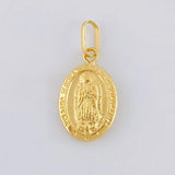 Pendant Virgen de Guadalupe 0.5g / 3/4 in Yellow Gold 18K