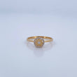 Halo Circle Ring 1.8gr / Size 6 1/4 / 18K Gold &