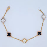 Clover Bracelet Roll-On 8.4gr / 20.5cm / Three Golds Nac.Esp. 18K &
