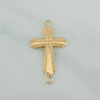 Charm Bordered Cross 0.8gr / 1 1/4 in / 18K Yellow Gold %