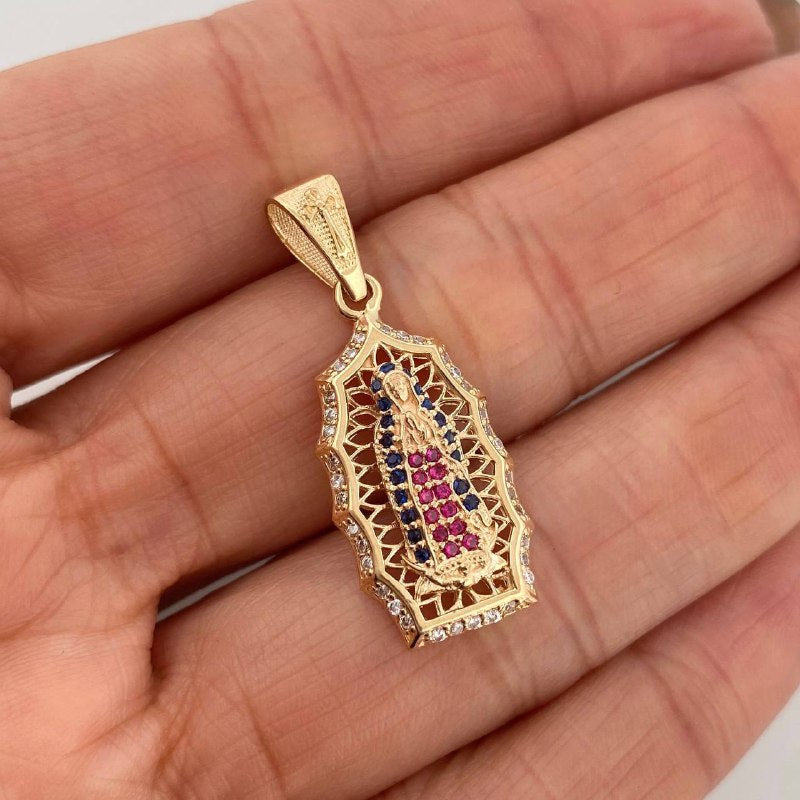 Dije Virgen Guadalupe 3.25 g / 1 1/4 in Oro Amarillo 18K