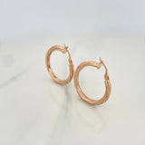 Candongas Mary 2.7 g / 1 1/4 in Oro Rosa 18K