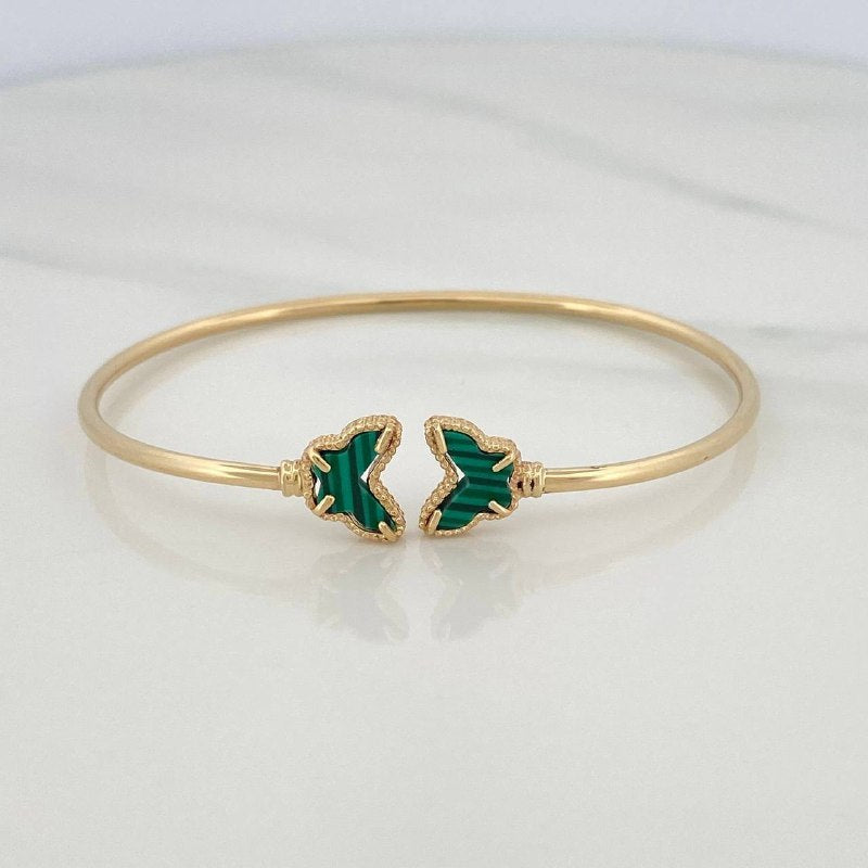 Pulso Aro Mariposa Diamantado 3.1 g / 6 1/2 in / 1.6 mm Oro Amarillo 18K