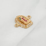 Virgin of Guadalupe Charm 1.25 g / 1/2 in 18K Yellow Gold