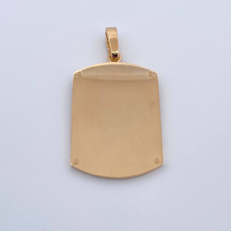 Dije Placa 9.6gr / 4.8cm / Oro 18K $