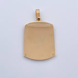 Dije Placa 9.6gr / 4.8cm / Oro 18K $