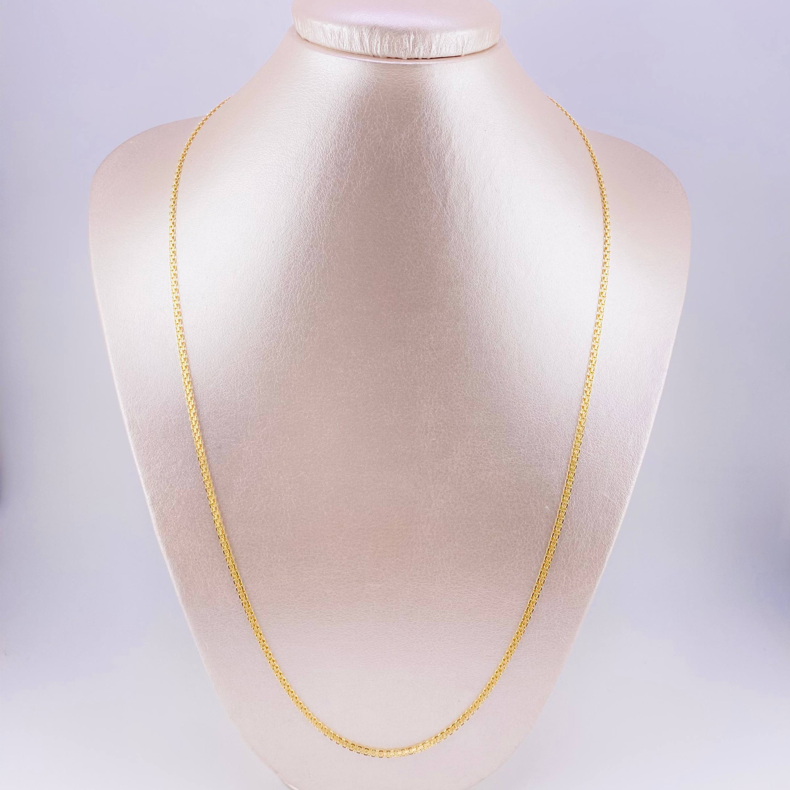 Bismark Chain 5.45g / 24 in / 2.2mm Yellow Gold 18K