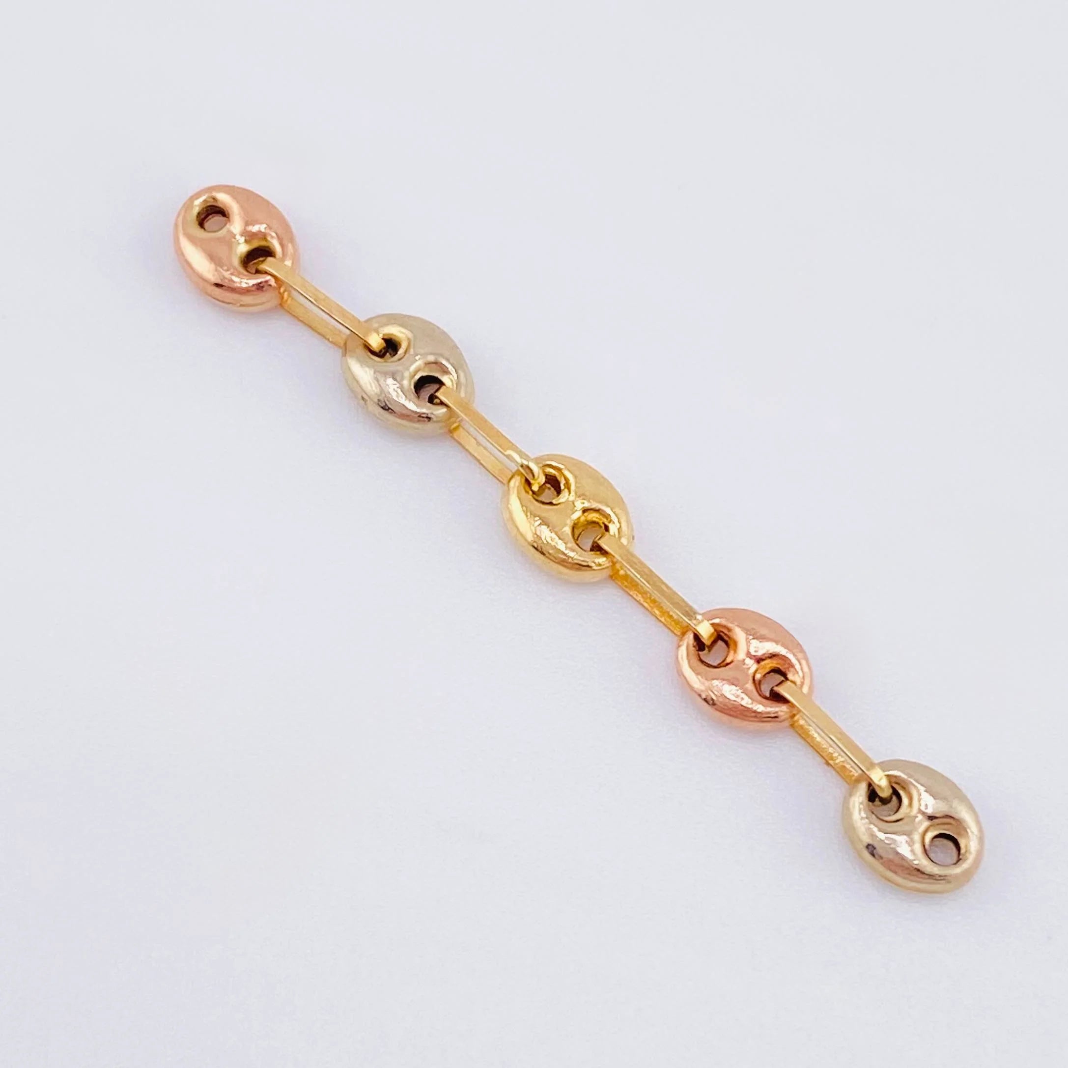 Herraje Retazo Gc 0.4 g / 1 1/2 in Tres Oros 18K