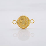 Herraje Circulo Letra O 0.6g / 3/4 in Oro Amarillo 18K