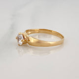 1.75 g Solitaire Ring / T5 3/4 Yellow Gold 18K