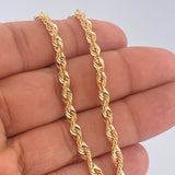 Rope Chain 8.05gr / 23 1/2 in / 3mm Yellow Gold +3 18K &