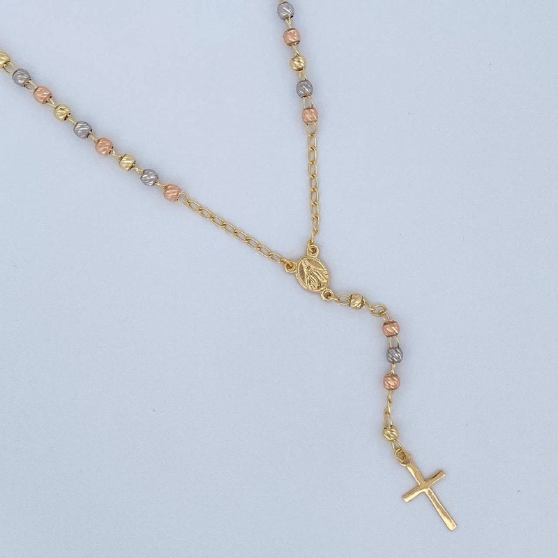 Miraculous Virgin Rosary 5.9gr / 50.3cm / Three 18K Golds &
