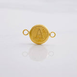 Herraje Circulo Letra A 0.4g / 1/2 in Oro Amarillo 18K
