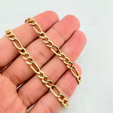 Cadena Figaro 17.45gr / 25 1/2 in / 5.6mm Oro Amarillo +1 18K ©
