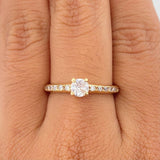 Anillo Solitario Churumbela 2.8gr / T6 3/4 / 1 in / Oro Amarillo 18K $