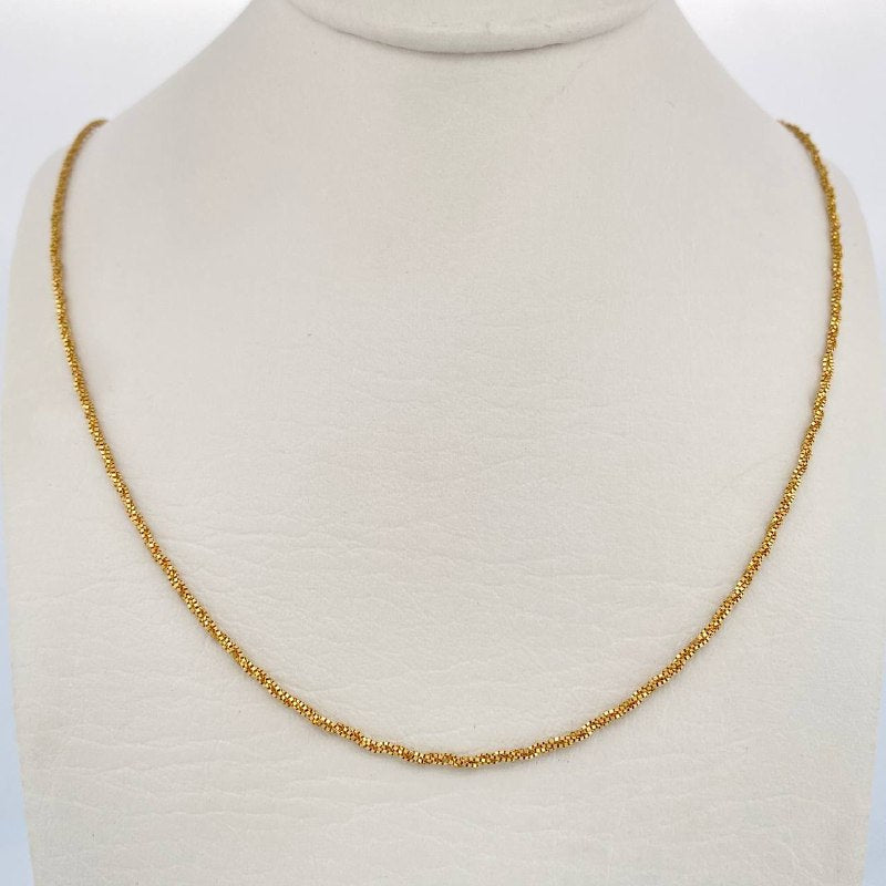 Braided Venetian Chain 3.15gr / 17.5in / 18K Yellow Gold +3 $