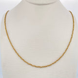 Braided Venetian Chain 3.15gr / 17.5in / 18K Yellow Gold +3 $