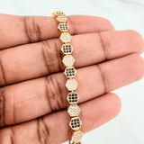 Bracelet Honeycomb 16.45 g / 8 in / 5.4 mm Yellow Gold 18K