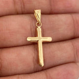 Dije Cruz 0.6gr / 1 1/4 in / Oro Amarillo 18K &