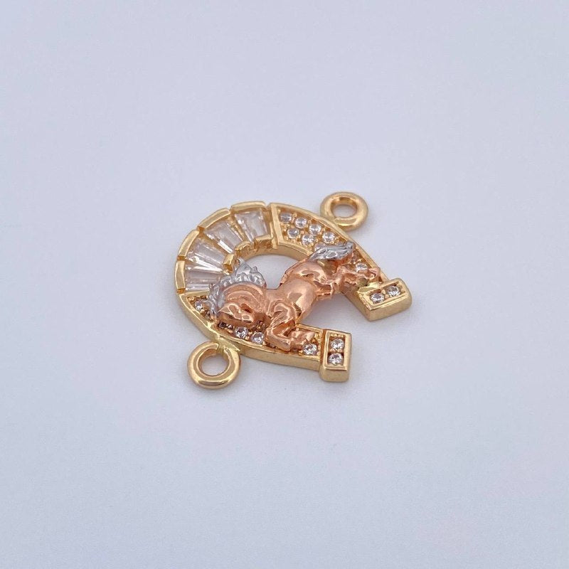 Charm Horseshoe Horse 1.85gr / 0.7in / 18K Gold &