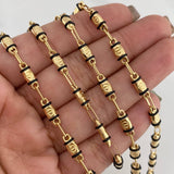 Rustic Screw Chain 12.05 g / 23 3/4 in / 3.95 mm 18K Yellow Gold