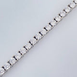 Pulso Tenis 16.3gr / 7 1/2 in / Oro Blanco 18K &