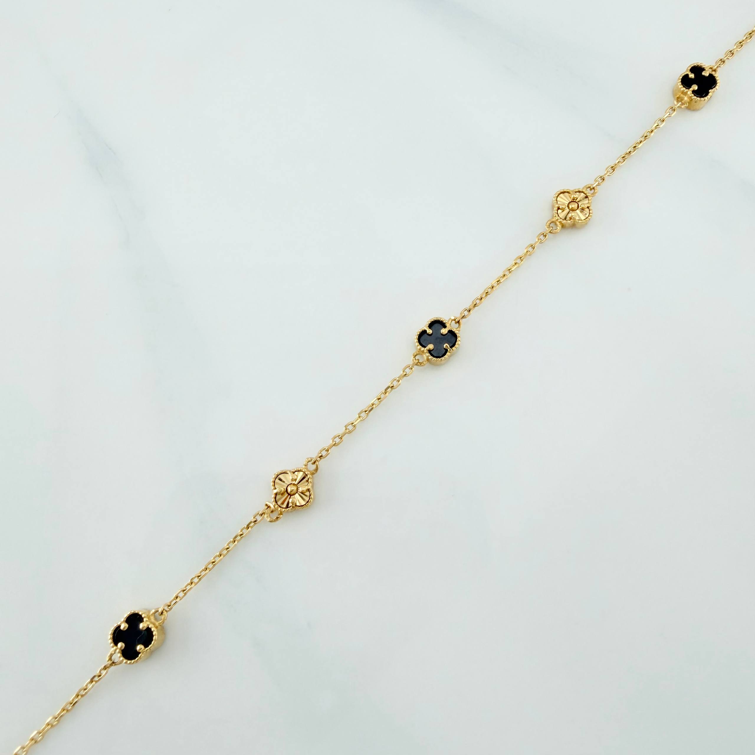 Clover Bracelet Classic Link 3.2 g / 8 1/2 in / 4.8 mm Yellow Gold 18K