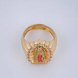 Anillo Virgen Guadalupe 7.25gr / T6 1/4 / Oro Amarillo 18K $