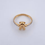 Bow Tie Bear Ring 2.35gr / Size 6 3/4 / 18K Gold $