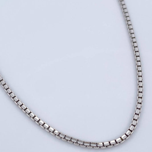 Cadena Veneciana 14.35gr / 23 3/4 in / Oro Blanco +3 18K &