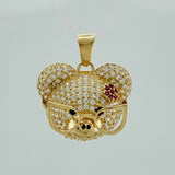 Dije Rostro Oso 9.25 g / 1 1/4 in Oro Amarillo 18K