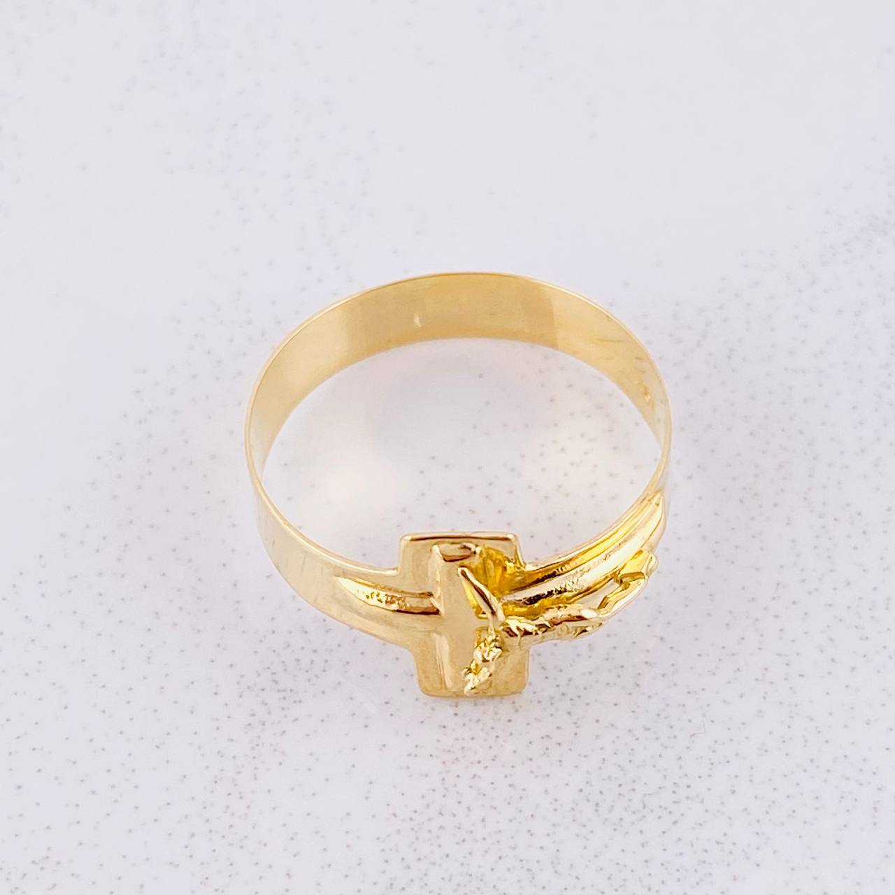 Christ Cross Ring 1.75g / T8 3/4 Yellow Gold 18K