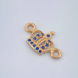 Herraje Corona 0.6gr / 1/2 in / Oro Amarillo 18K &