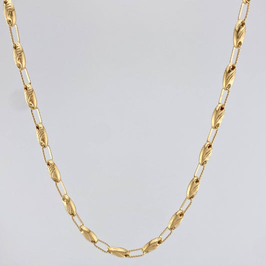 Cadena Rustica Paris 10.45 g / 23 1/2 in / 3.5 mm Oro Amarillo 18K