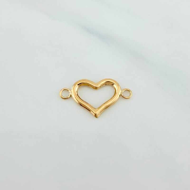 Charm Heart Silhouette 0.95 g / 1 in 18K Yellow Gold