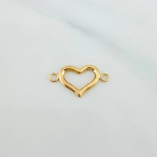 Herraje Silueta Corazón 0.95 g / 1 in Oro Amarillo 18K