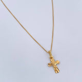 Venetian Chain and Pendant Set + Christ Cross 1.5gr / 18K Gold $