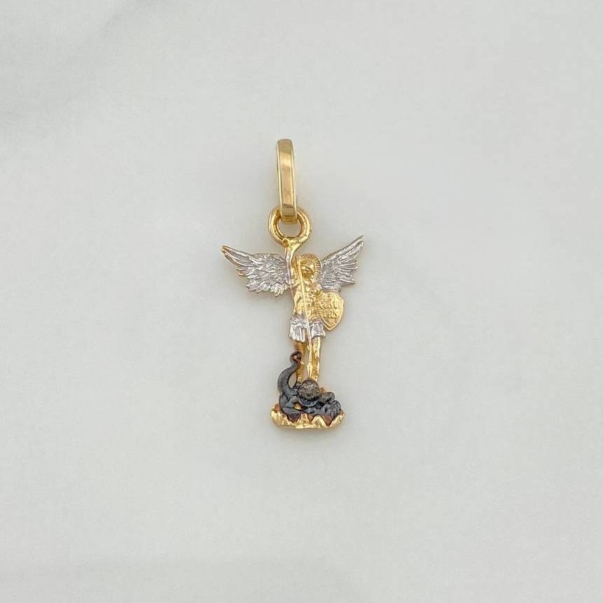 Dije San Miguel Arcangel 1.15 g / 1 in Tres Oros 18K