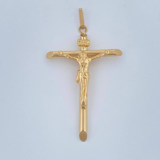 Dije Cruz Cristo 3.2gr / 2 1/2 in / Oro Amarillo 18K &