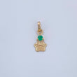 Pendant Paw Print Figure 0.3gr / 1/2 in / 18K Gold Yellow