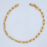 Rustic Tribal Bracelet 4.5gr / 21.5cm / 18K Yellow Gold &