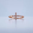 Internal Latin Cross Ring 1.1gr / Size 7 1/4 / 18K Gold