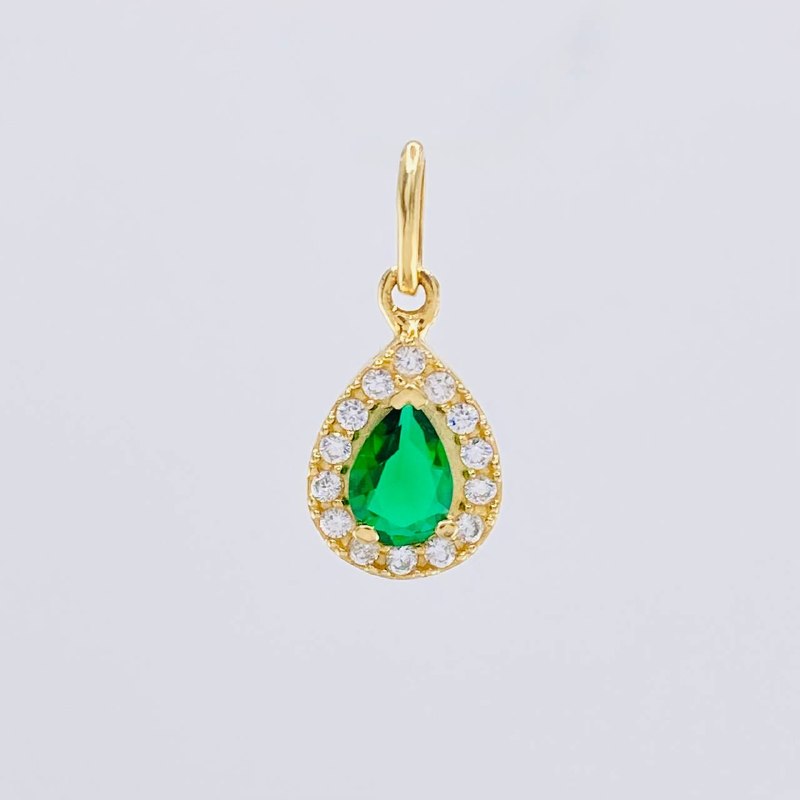 Dije Lagrima 1.65g / 3/4 in Oro Amarillo 18K